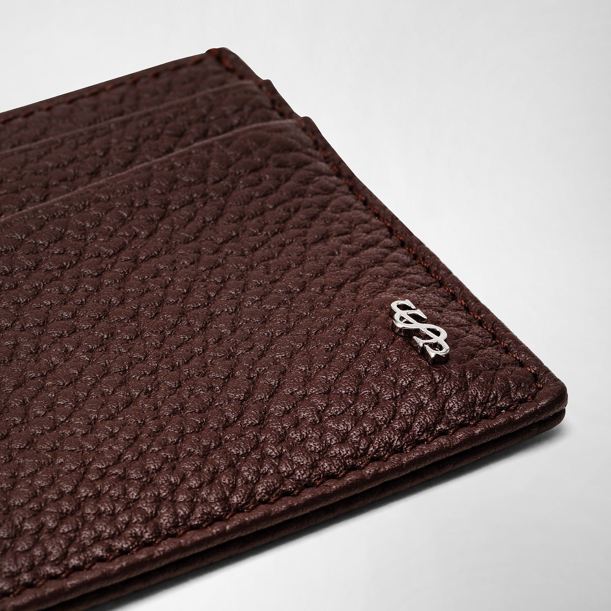 Porte-cartes 4 fentes en cuir - Grey