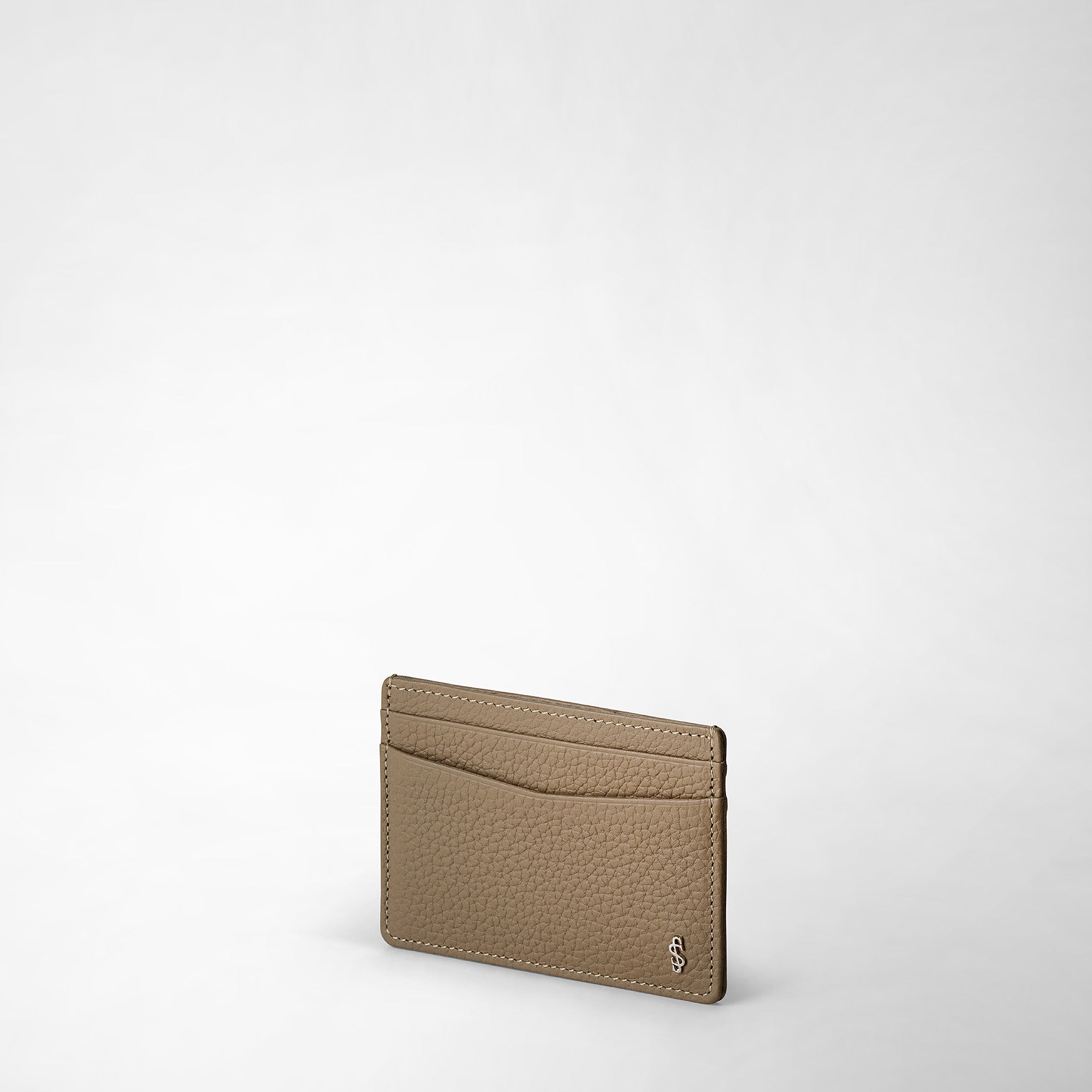 Porte-cartes 4 fentes en cuir - Beige
