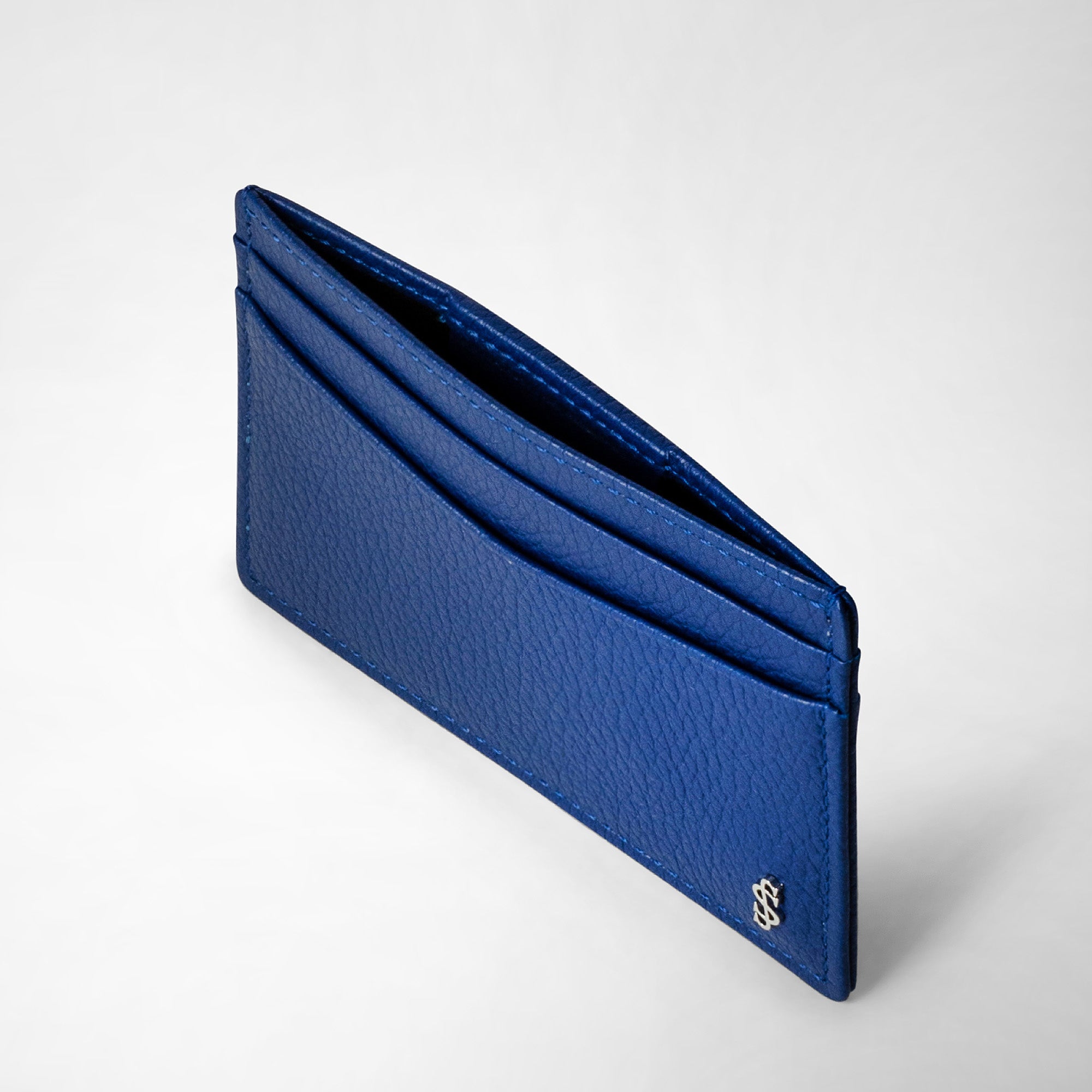 Porte-cartes 4 fentes en cuir - Winter Blue