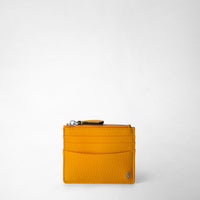 Zip card case Cachemire Ochre - Ochre