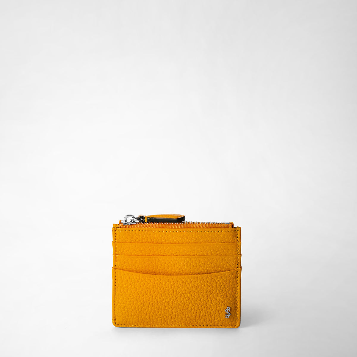 Zip card case Cachemire Ochre - Ochre