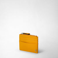 Zip card case Cachemire Ochre - Ochre