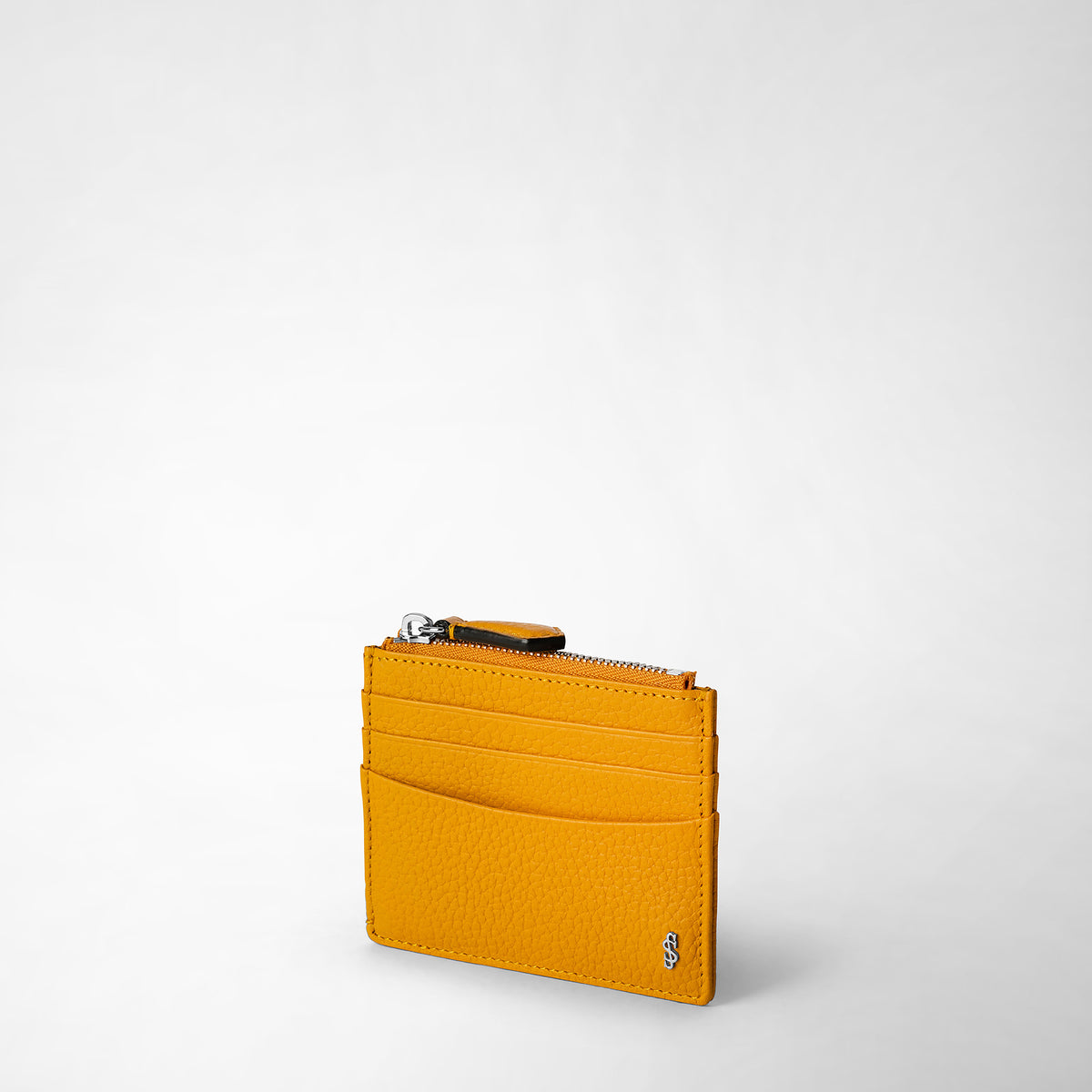 Zip card case Cachemire Ochre - Ochre