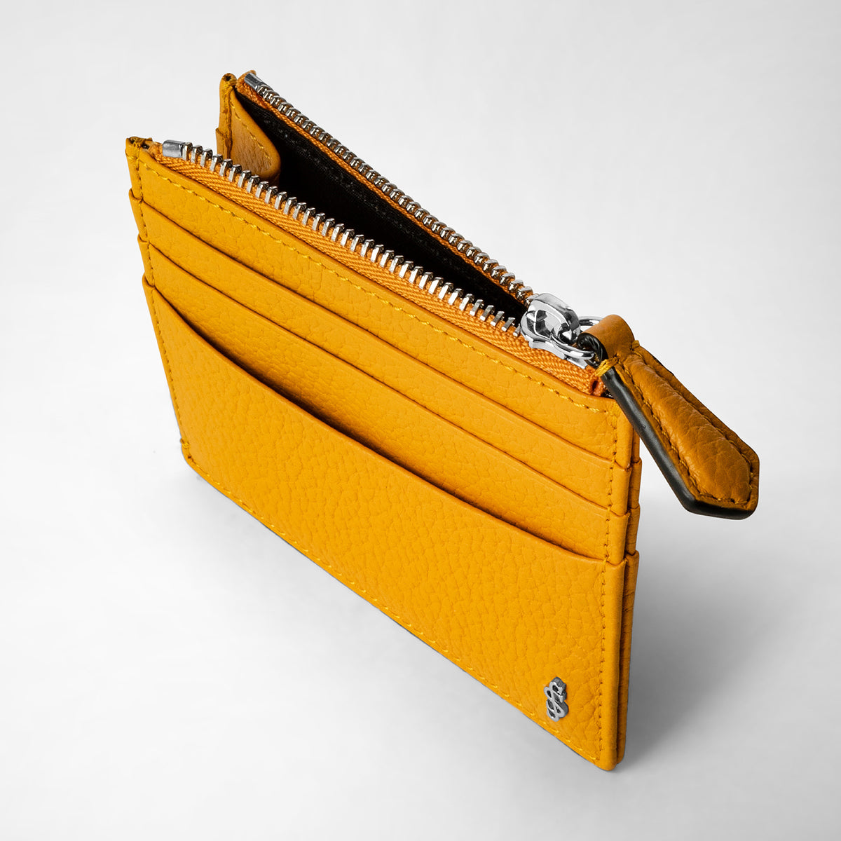 Zip card case Cachemire Ochre - Ochre