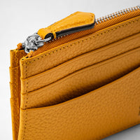 Zip card case Cachemire Ochre - Ochre