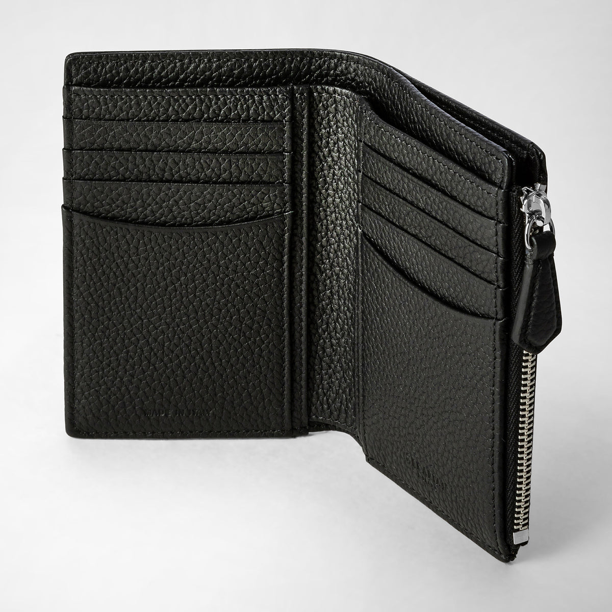 Vert billf w/zip Cachemire Blk - Black