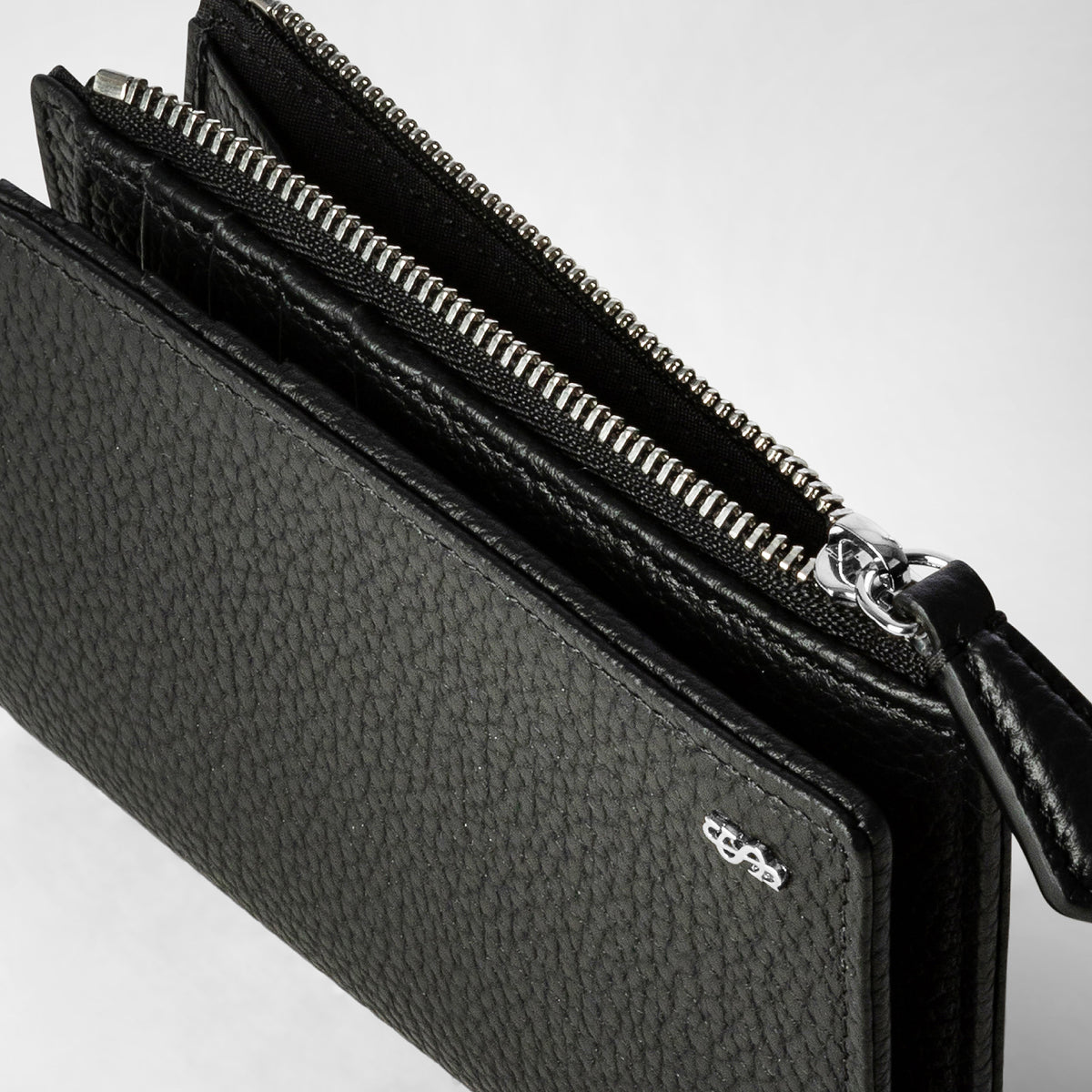 Vert billf w/zip Cachemire Blk - Black