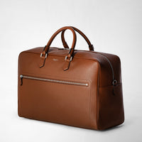 Weekender leather travel bag - Tobacco