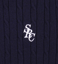 SRC Mini Cable Polo - Navy & White