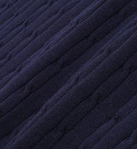 SRC Mini Cable Polo - Navy & White