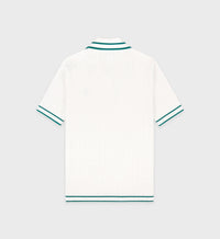 Polo SRC avec logo en maille - White & Alpine