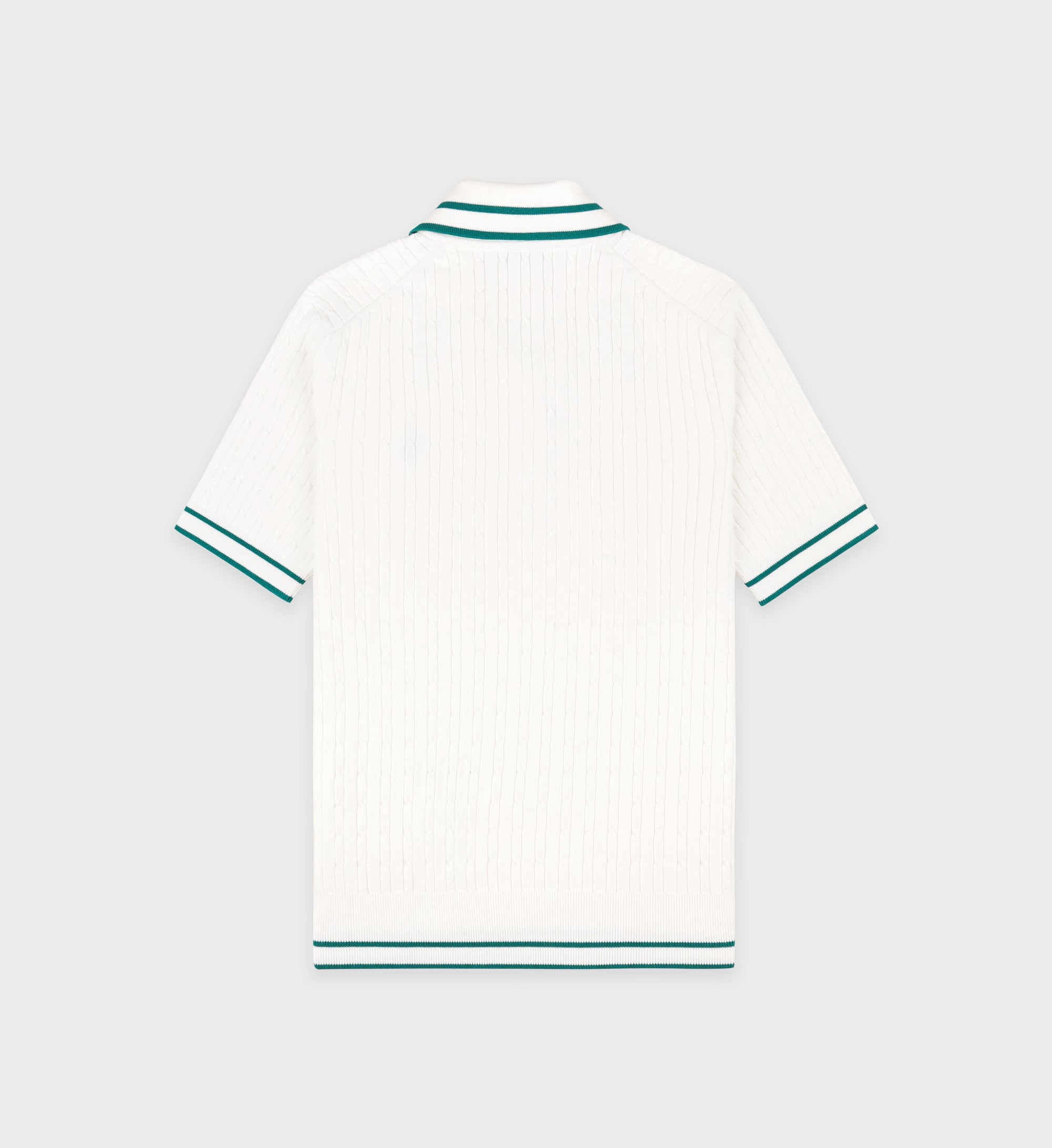 Polo SRC avec logo en maille - White & Alpine
