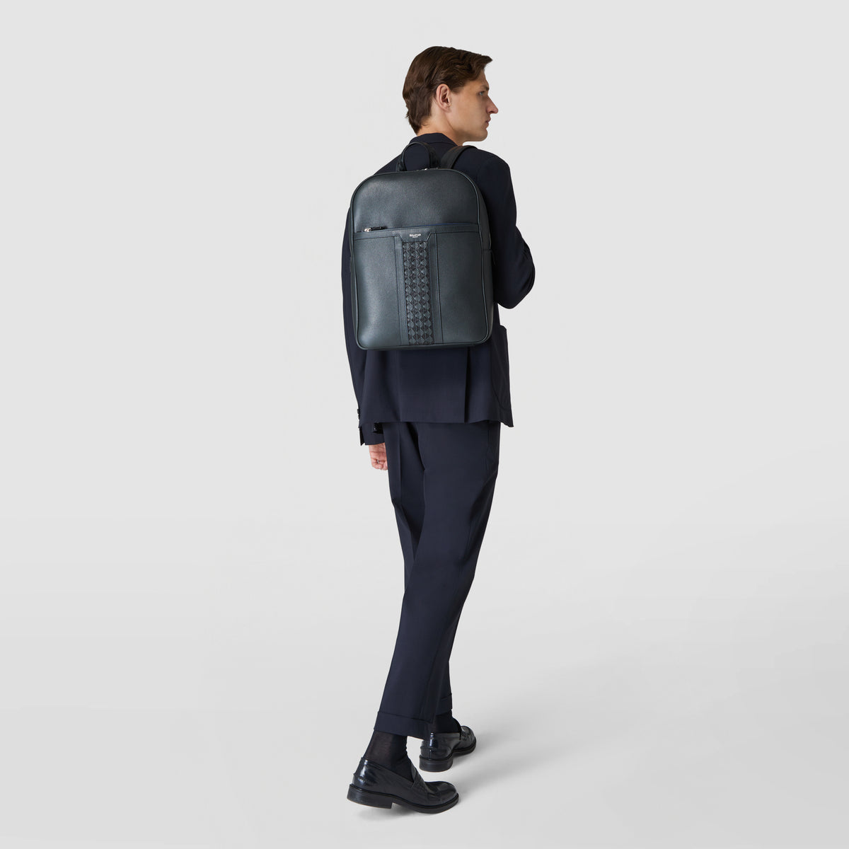 Single zip backpack Cach/Mos Navy Blue - Navy Blue