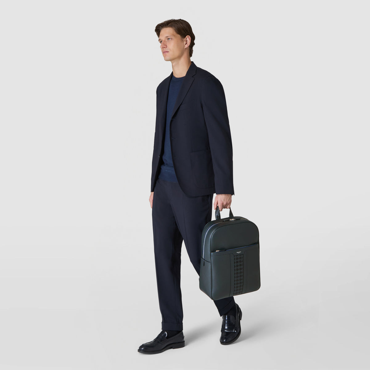 Single zip backpack Cach/Mos Navy Blue - Navy Blue