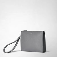Leather handle pouch - Shadow