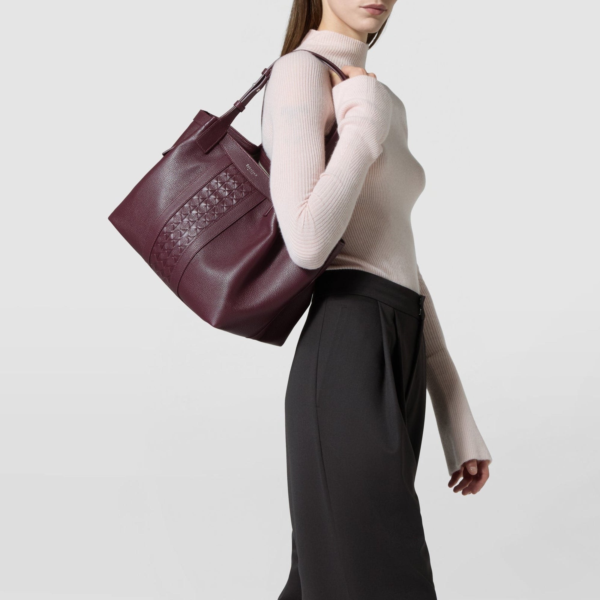 Petit sac Secret en cuir - Grape