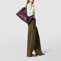 Secret leather bag - Grape