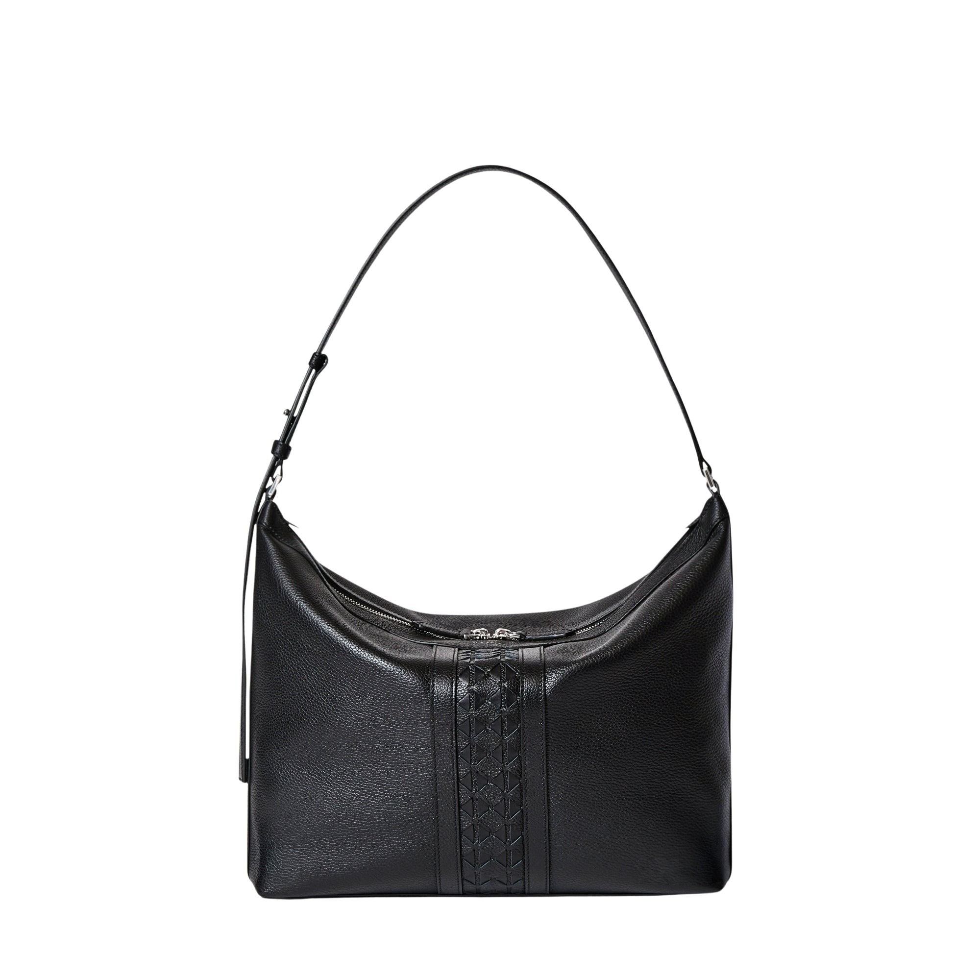 Anì leather shoulder bag - Black