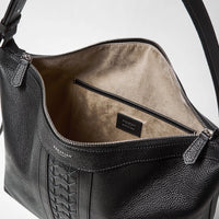 Anì leather shoulder bag - Black