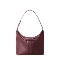 Anì leather shoulder bag - Grape