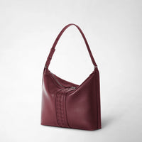 Anì leather shoulder bag - Grape