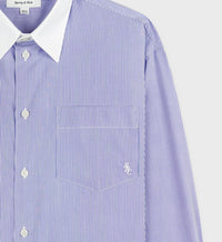 Chemise SRC oversize à rayures - Blue Striped