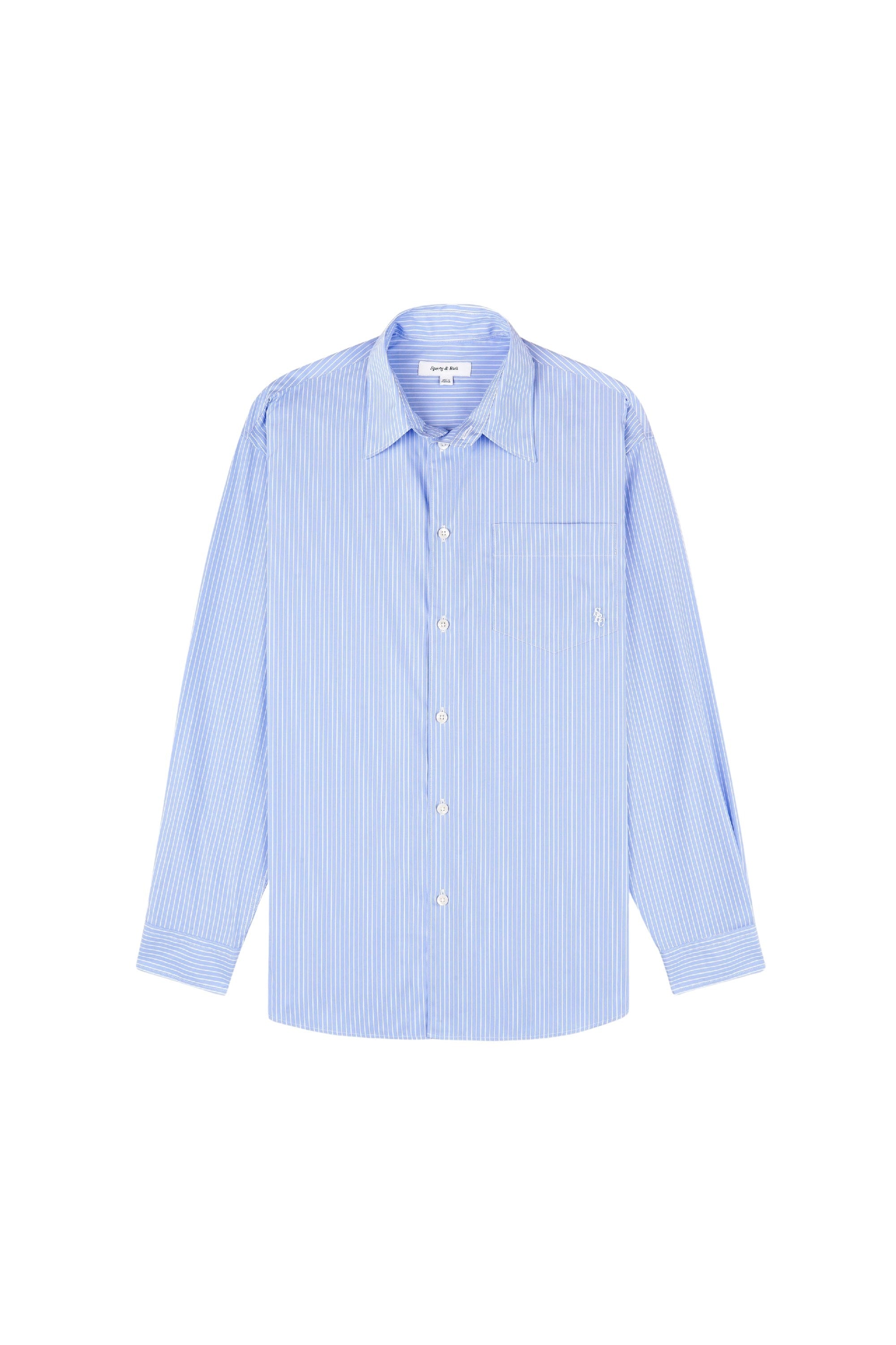 Chemise SRC oversize à rayures - Light Blue Striped