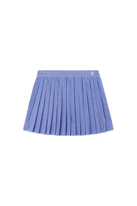 Jupe plissée à rayures - Blue Striped