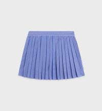 Jupe plissée à rayures - Blue Striped