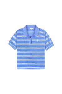 Polo SRC à rayures en velours - Juniper