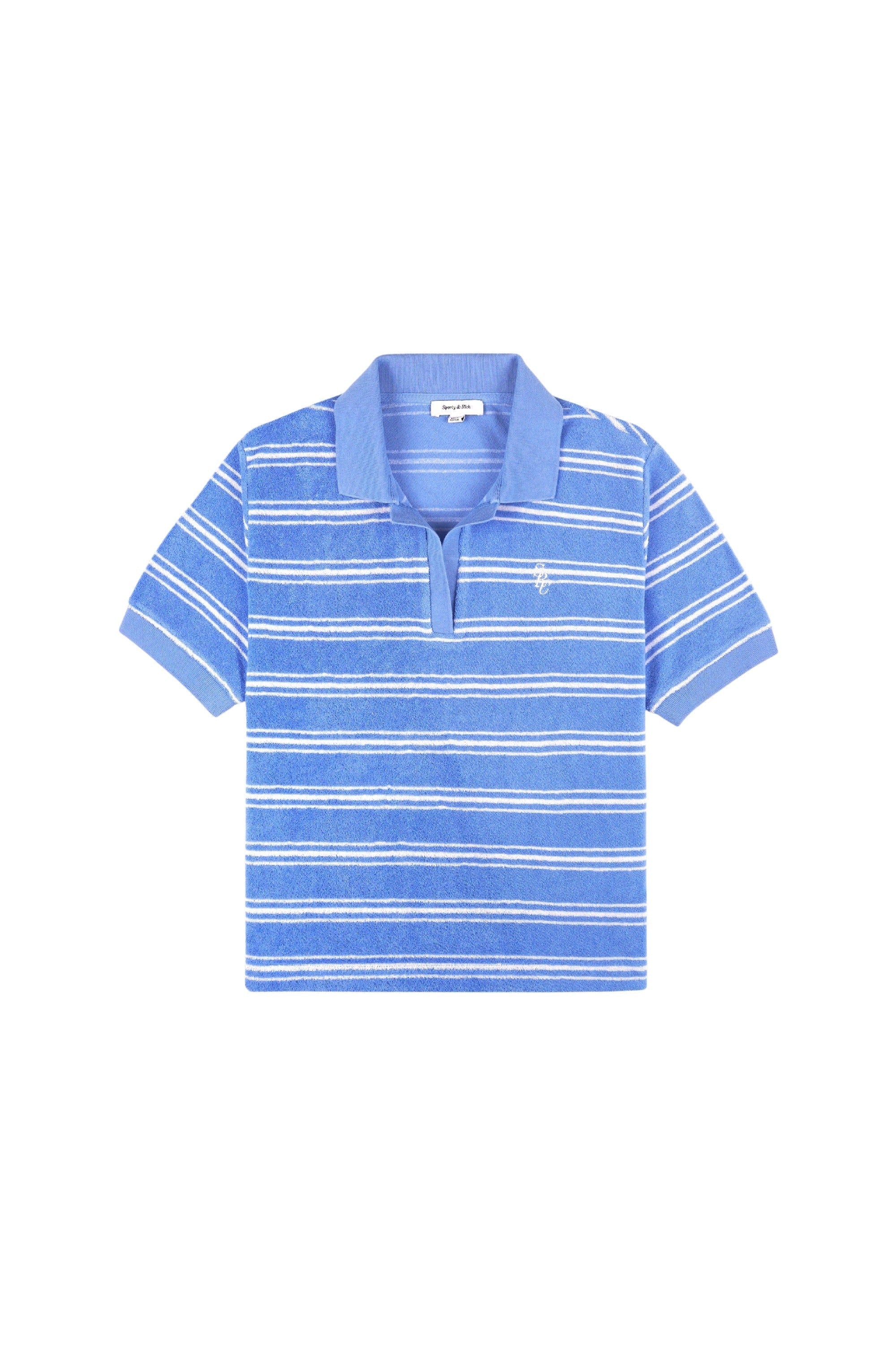 Polo SRC à rayures en velours - Juniper