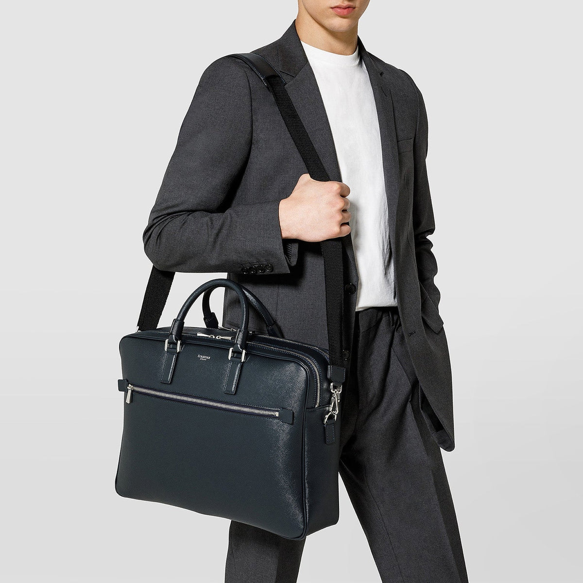 Double briefcase Evolution Navy NP - Navy Blue