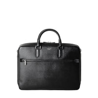 Leather briefcase - Black Eclipse