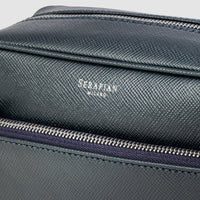 Trousse de toilette en cuir - Navy Blue