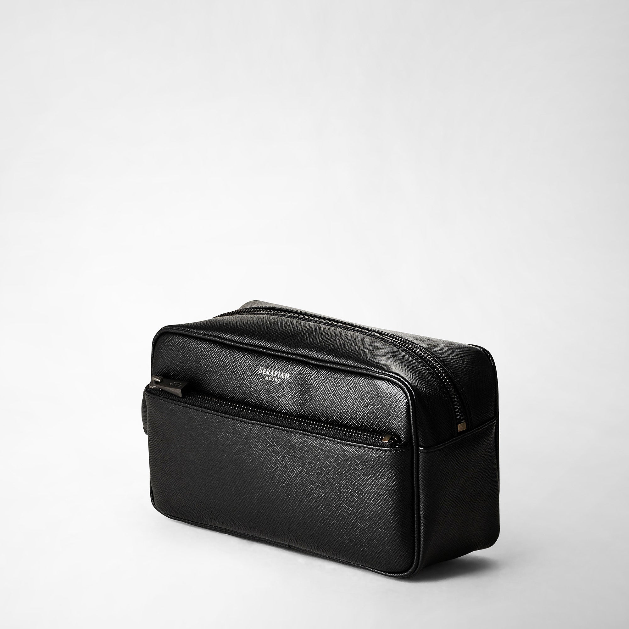 Trousse de toilette en cuir - Eclipse Black