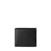 Leather wallet with 4 card slots - Black Eclipse