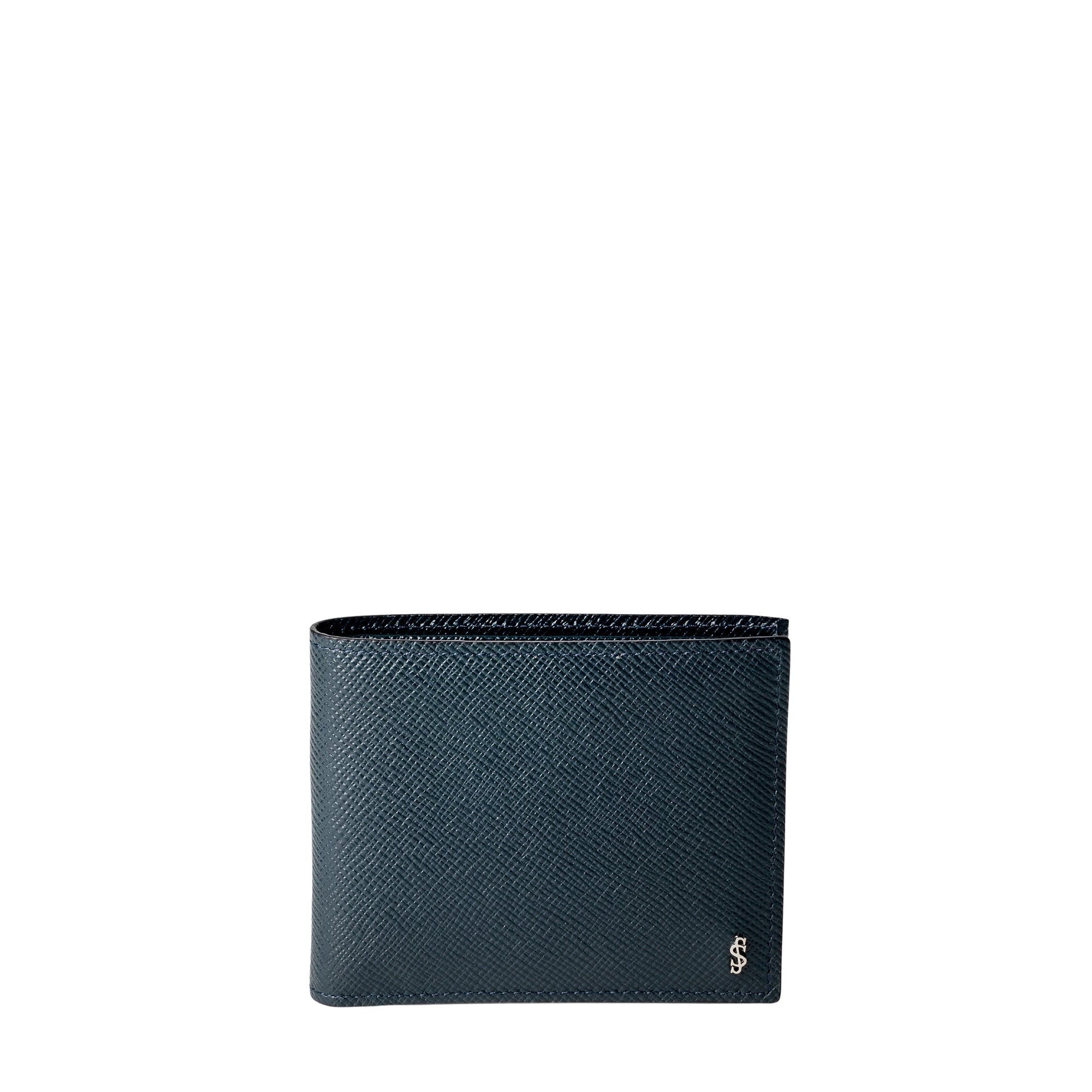 Portefeuille 8 cartes en cuir - Navy Blue