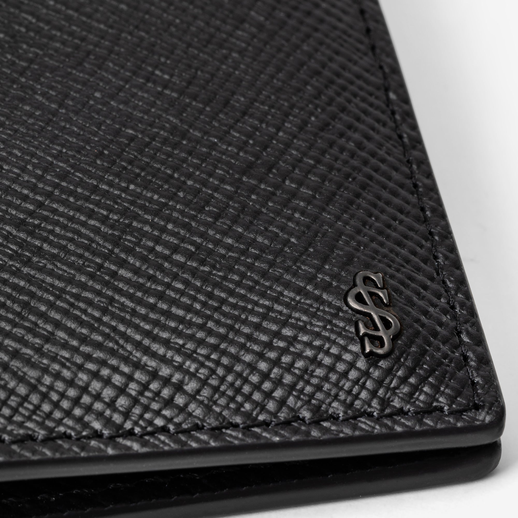 Portefeuille 8 cartes en cuir - Eclipse Black