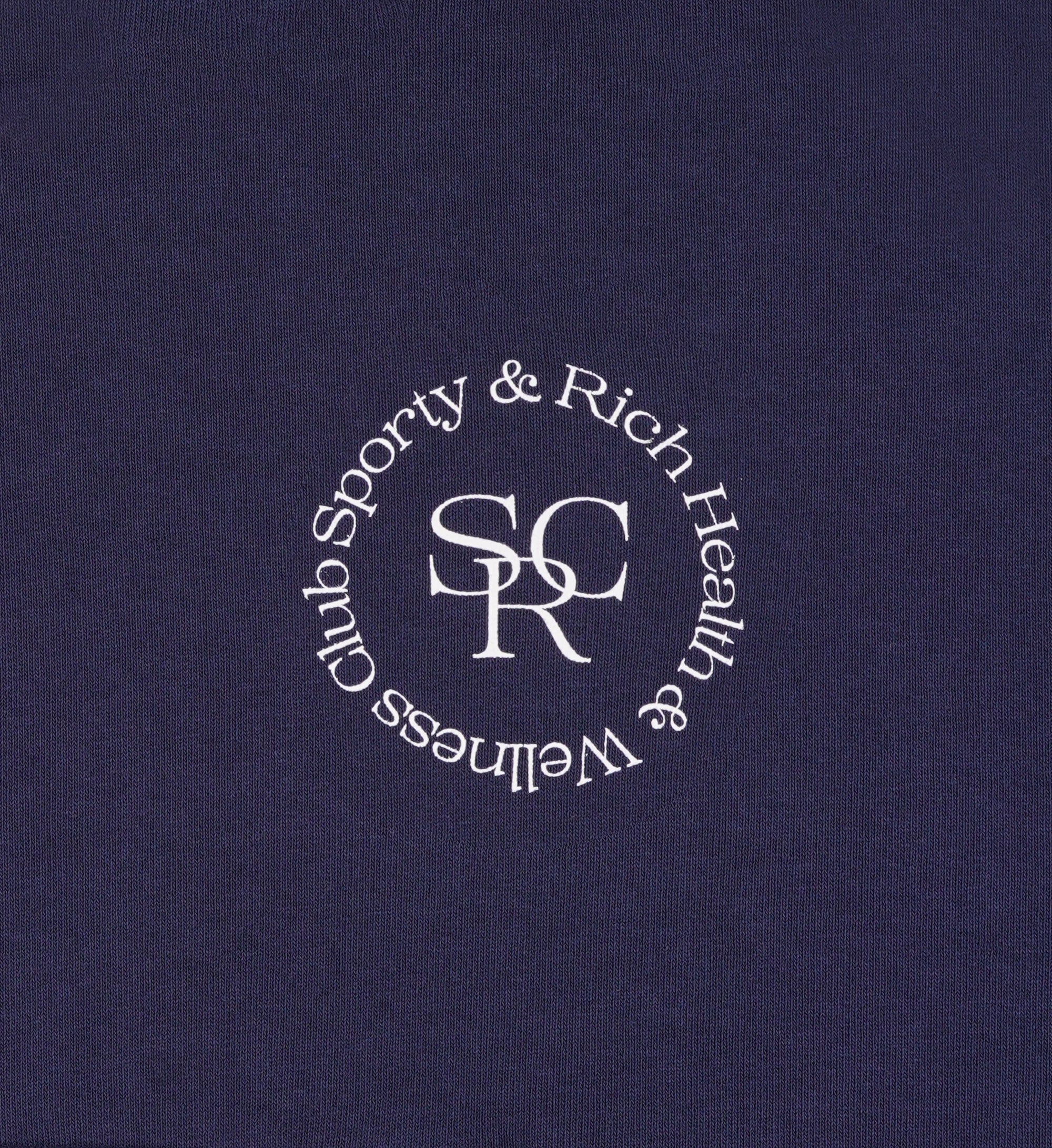 SRHWC Cropped Hoodie - Navy & White
