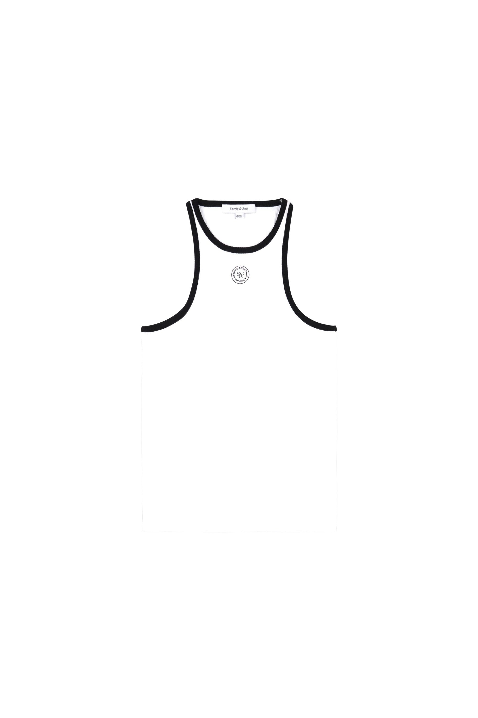 SRHWC Ribbed Tank - White & Black