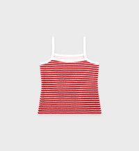 Débardeur Script à rayures - Fire Red Stripes