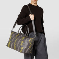 Sac de voyage en cuir - Geometrie Asphalt