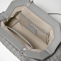 Secret Mosaico leather clutch bag - Cement