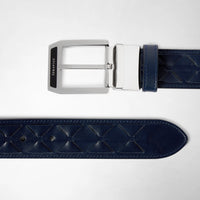 Belt 35mm S Mosaico Navy Blue - Navy Blue