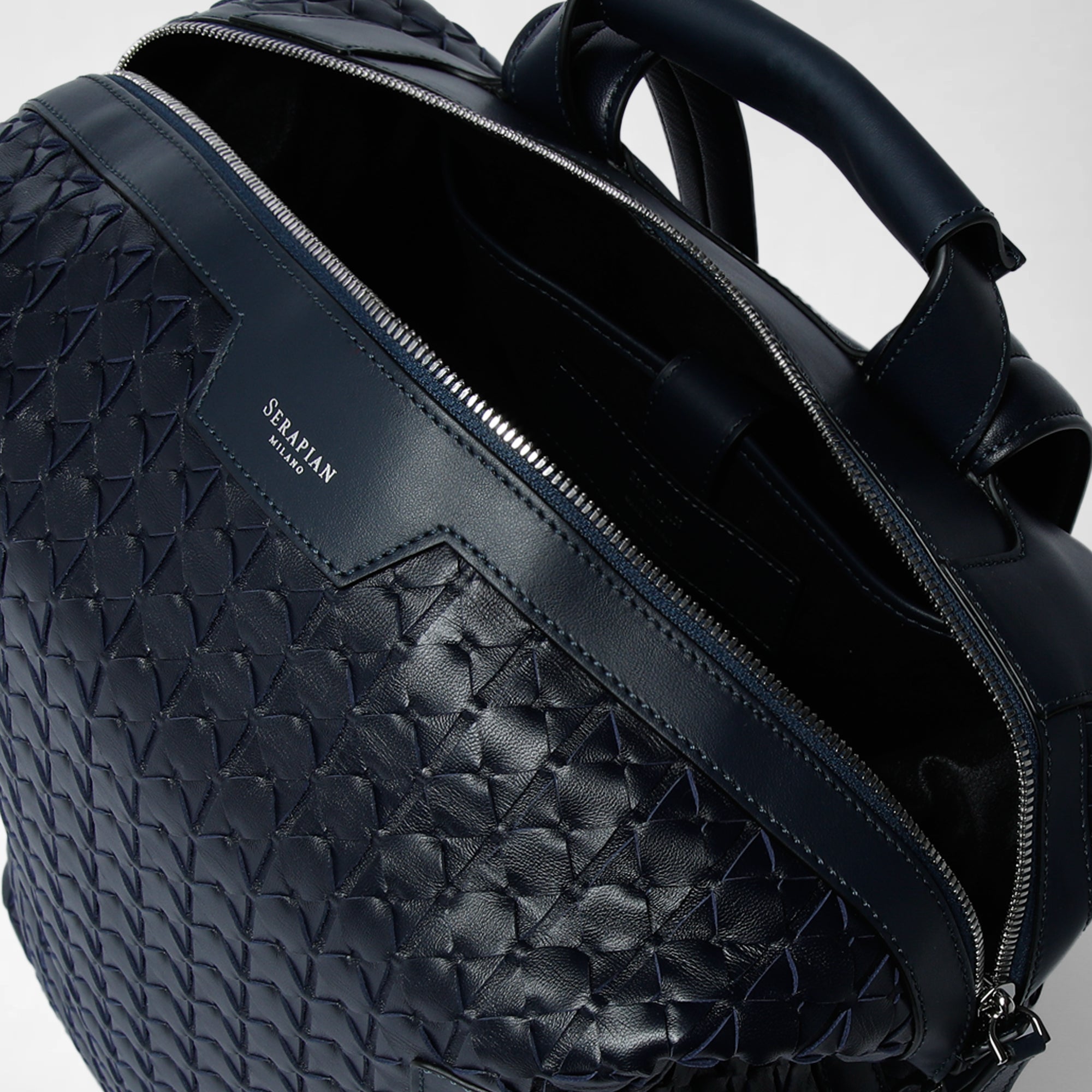 Sac à dos en cuir Mosaico - Navy Blue
