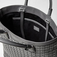 Day bag in Mosaico leather - Shadow