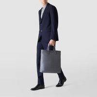 N/S soft tote Mosaico Shadow - Shadow