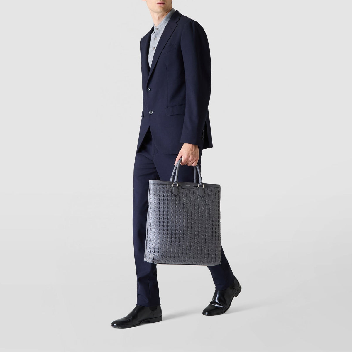 N/S soft tote Mosaico Shadow - Shadow