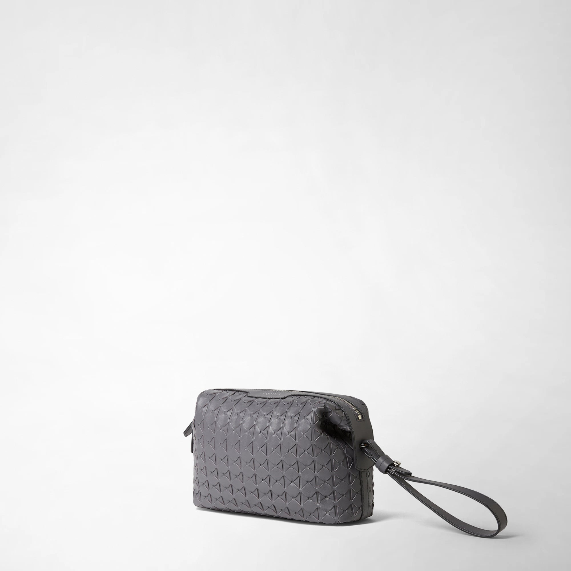 Mosaico leather 2-in-1 clutch bag - Shadow