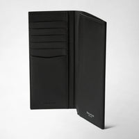 Mosaico leather zipped wallet - Black & Asphalt